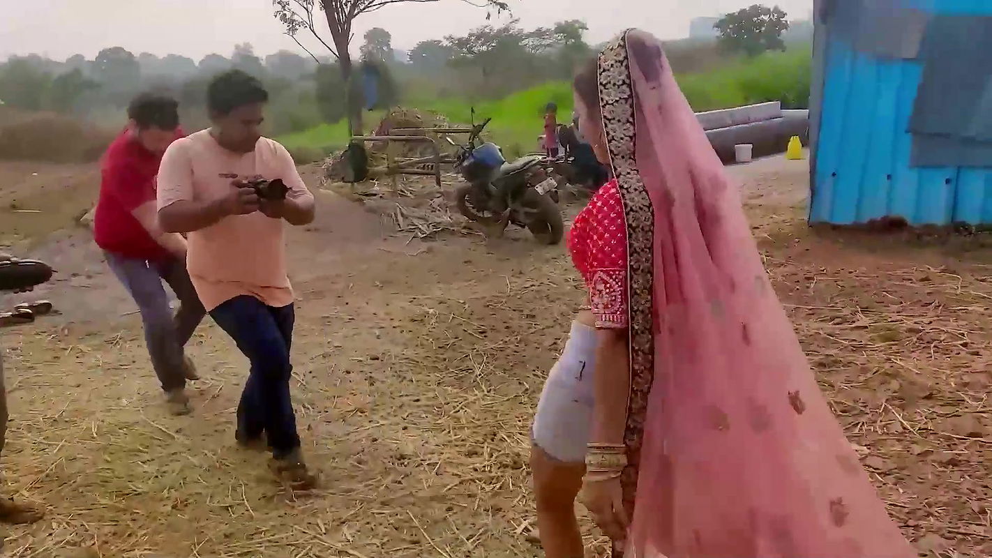 Booby Girl Gets Boobs Grabbed Smooched During Song Making in River