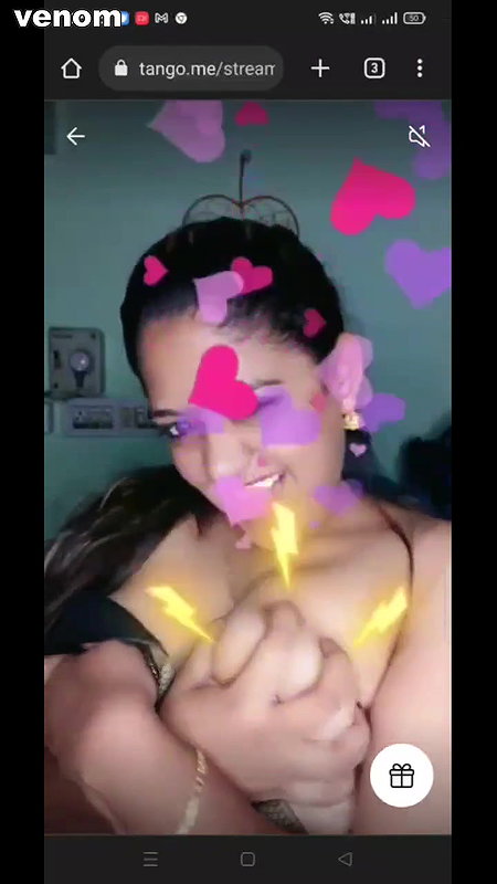 Telugu nude Indian girl Tango live viral clip