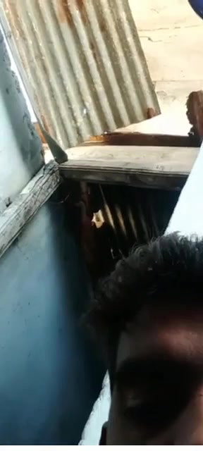Desi wife bathing caught while hubby doing video