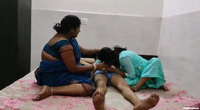 Desi incest threesome sex with wife and saali