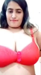 Big booby Pakistani girl boobs show selfie