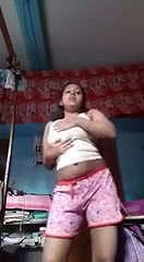Sexy Desi girl striptease dance show