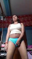 Sexy Desi girl striptease dance show