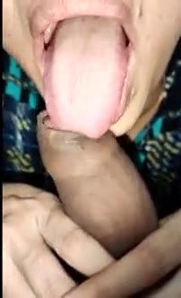 Hot Punjabi Bhabhi giving blowjob
