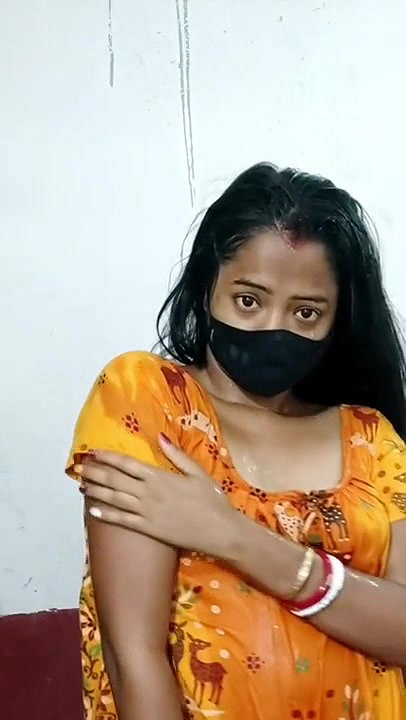 Village Girl Bathing