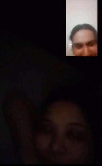 cheating desi wife boob show to lover on call