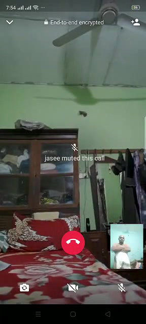 GF nude whatsapp video call chat with lover