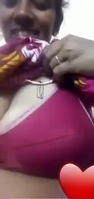 south Indian wife showing her big boobs on video call