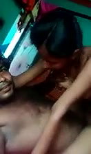 Desi slim wife riding dick of hubby