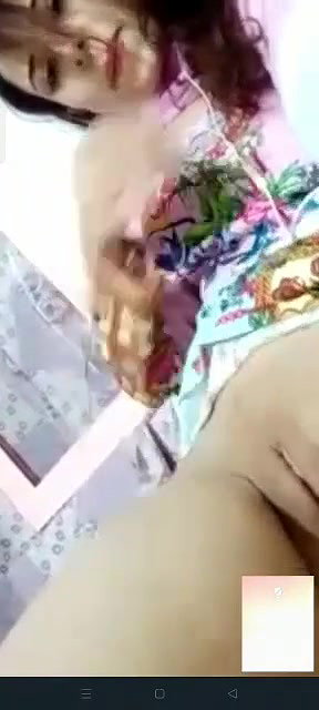 Cute Pakistani girl fingering on video call