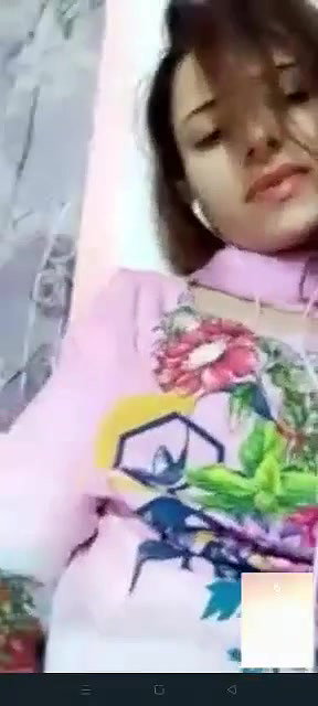 Cute Pakistani girl fingering on video call