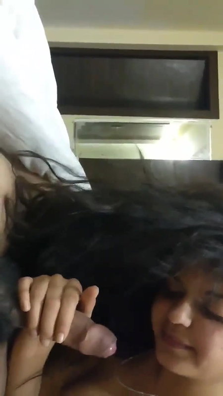 Sexy Indian girl taking cum in her mouth