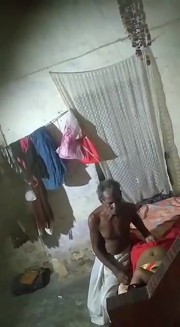 old man having sex with maid caught on cam