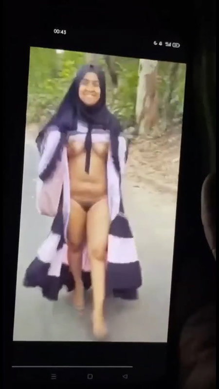 Hijabi Bengali Girl Walking Nude On Road