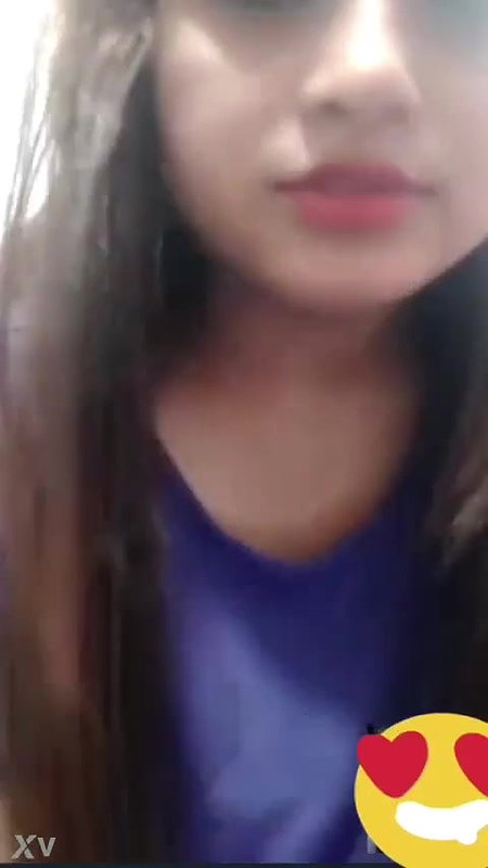 Paid girl shows her boobs on video call