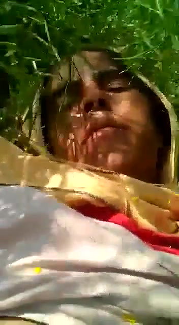 naughty guy makes video of boobs and pussy in jungle