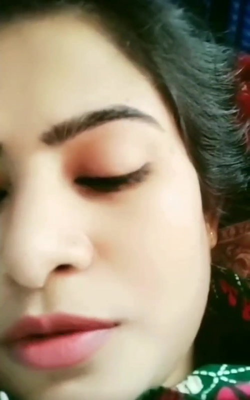 Bangladeshi beautiful girl licking her own nipples