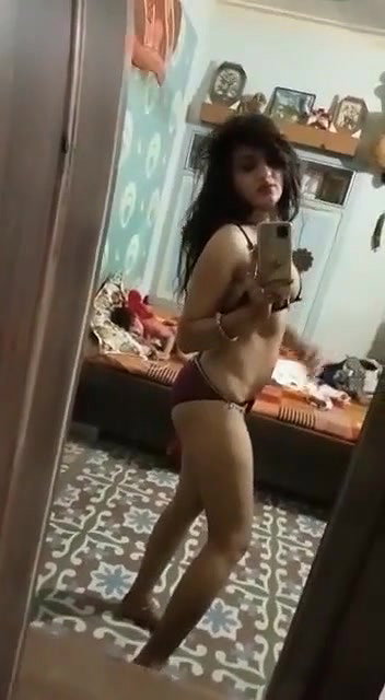 cute Bhabhi makes her own sexy video