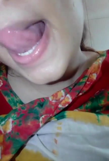 big boobs sexy girl teasing with her huge melons