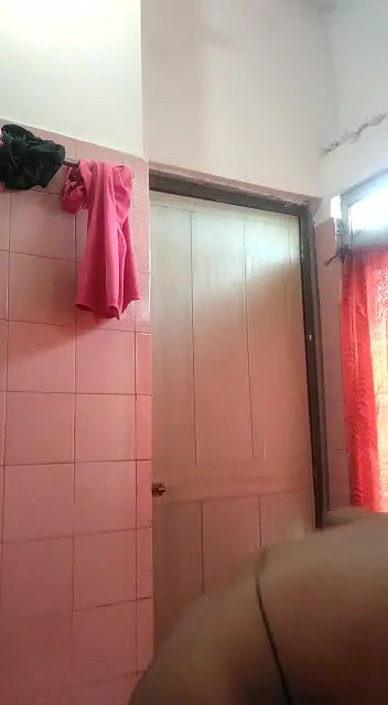 cute looking Desi girl naked bath show in bathroom