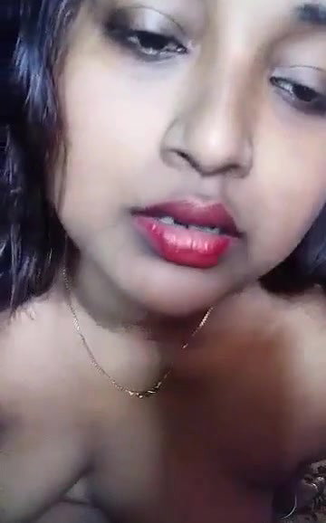 horny Desi bitch tounged her own nipples with pussy show
