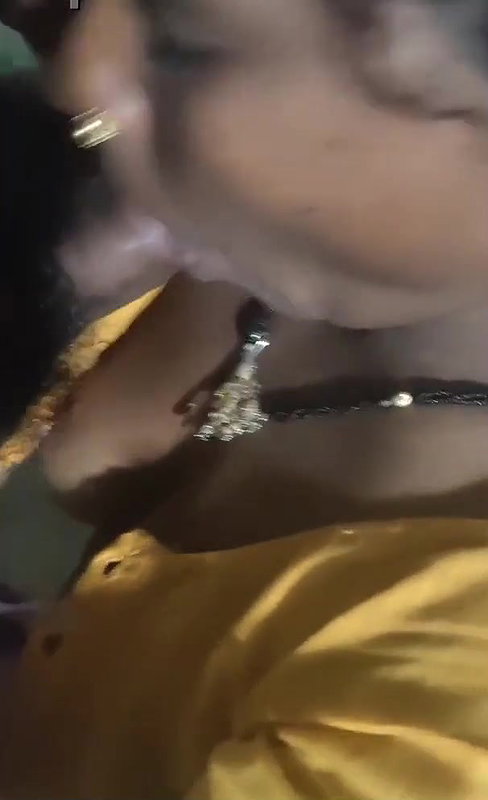 Tribal housewife giving blowjob to hubby