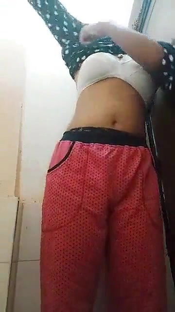 dense hairy pussy girl shows her boobs and ass