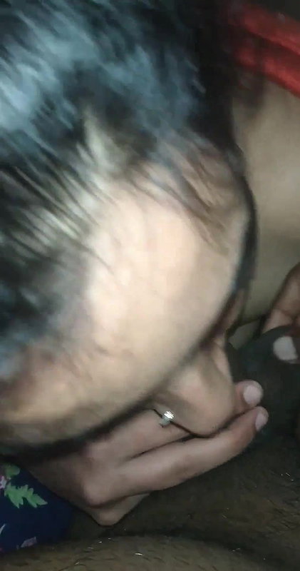 beautiful nude girl giving erotic blowjob to lover
