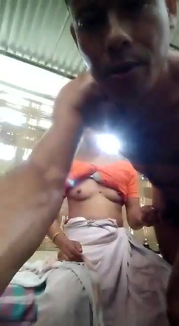 Assamese village wife boobs sucking by Devar on cam