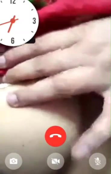 Beautiful Pakistani houseife showing boobs on video call