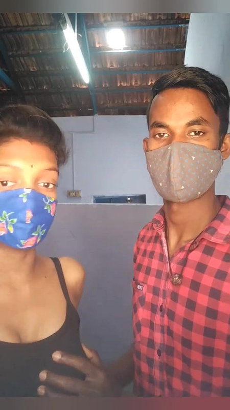 skinny Indian wife sex with hubby on cam