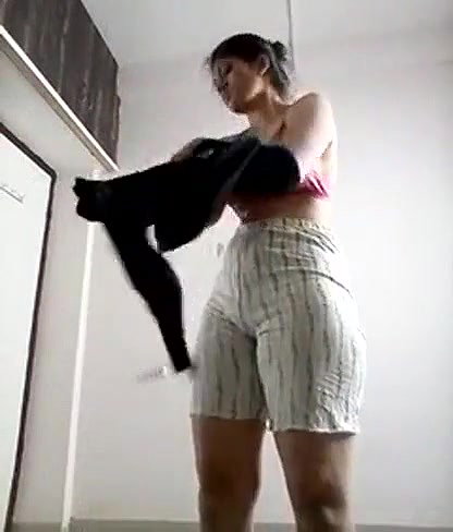 tall Indian girl shows her big boobs