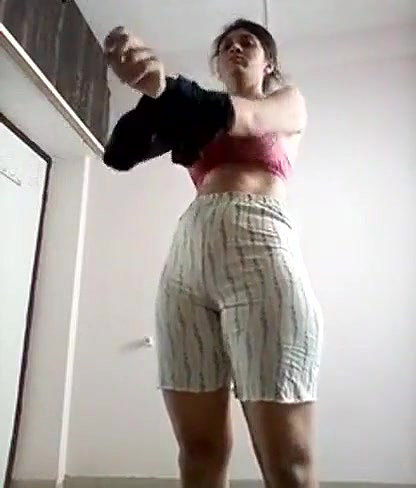 tall Indian girl shows her big boobs