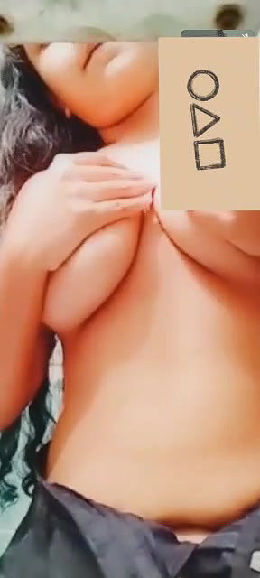 big boobs pressing in video call