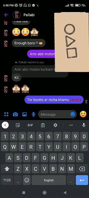 big boobs pressing in video call