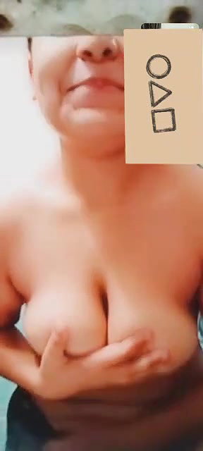 big boobs pressing in video call