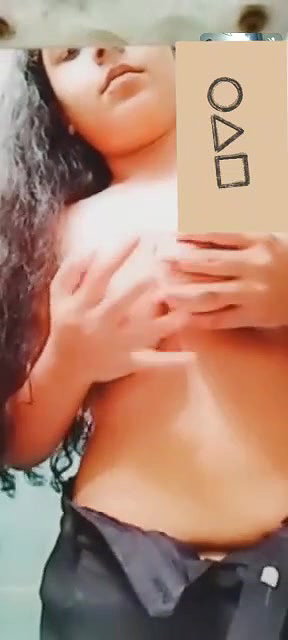 cute girl big boobs showing video call