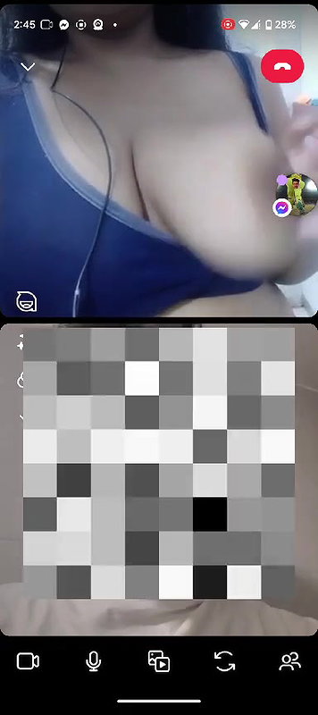 cute girl showing big boobs on video call