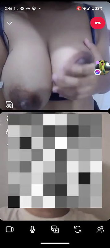 cute girl showing big boobs on video call