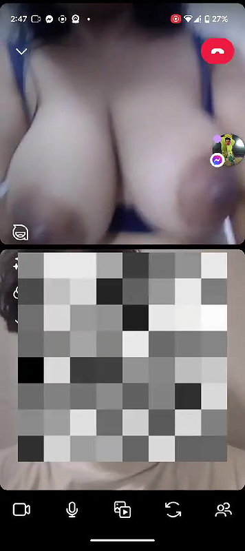 cute girl showing big boobs on video call