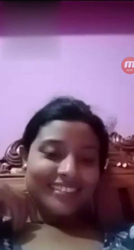 Desi girl showing and pressing her big boobs on video call