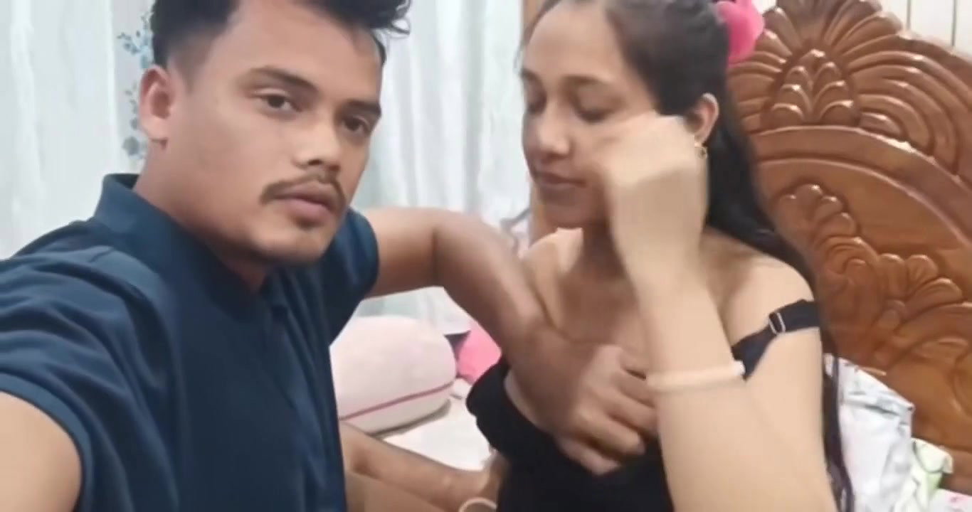Beautiful Sexy Newly Married Guwahati Wife Romance Hard Boobs Pressing With Hubby