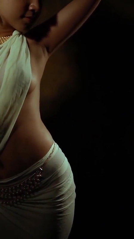 Dusky Model Topless Saree Video Shoot