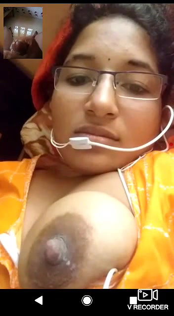 beautiful wife milking her boobs on VC