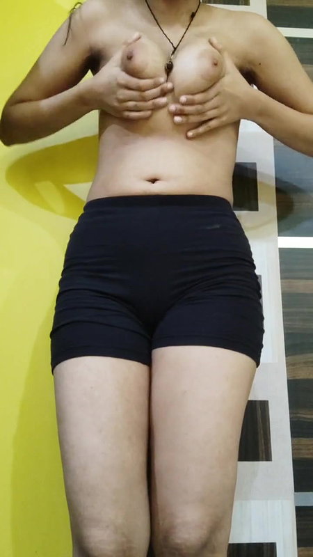 cute young indian gf showing asshole masturbating