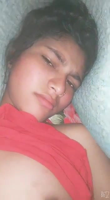 sexy Desi girl boob pressing and pussy fucking