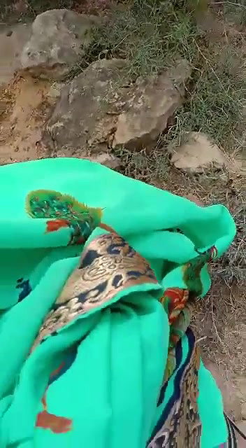 local Dehati randi giving blowjob in woods