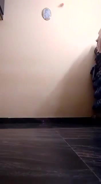 unsatisfied Bhabhi masturbating with cucumber