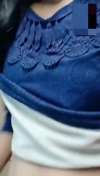Cute Young Slim Girl Showing On Video Call