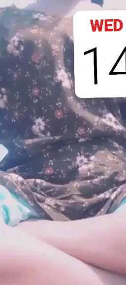 cute girl showing Bf front of sleeping sister